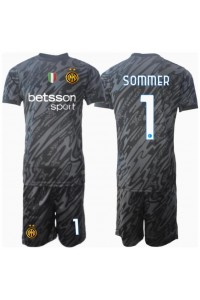 Inter Milan Yann Sommer #1 Keeper Babyklær Tredje Fotballdrakt til barn 2024-25 Korte ermer (+ Korte bukser)